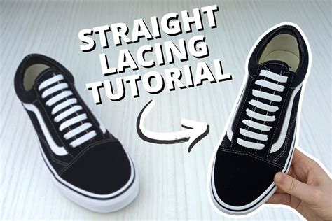 straight lacing shoes